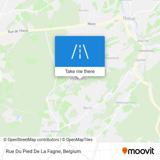 Rue Du Pied De La Fagne plan