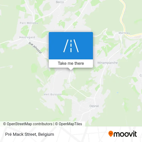 Pré Mack Street map