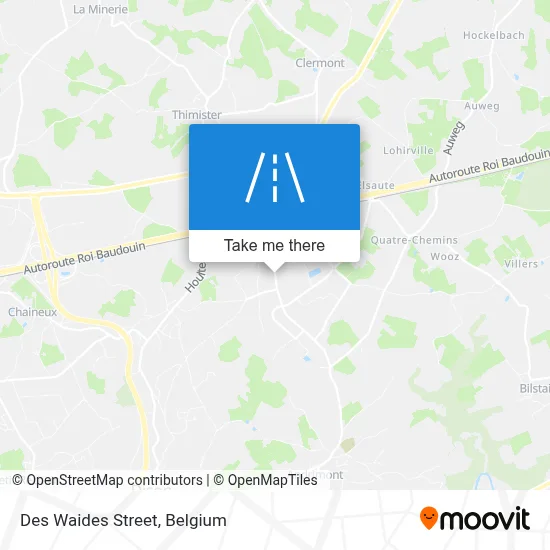 Des Waides Street map