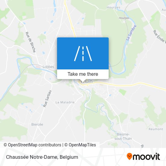 Chaussée Notre-Dame plan