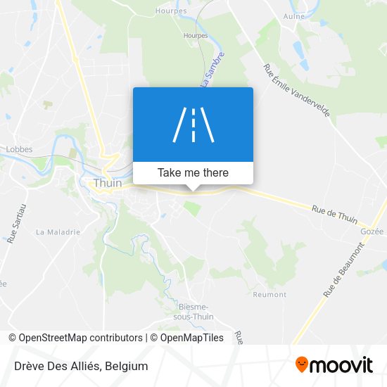 Drève Des Alliés map