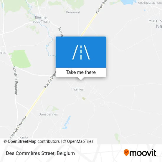 Des Commères Street map