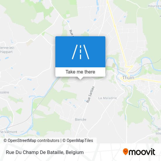 Rue Du Champ De Bataille map
