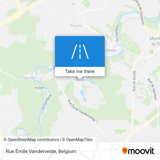 Rue Émile Vandervelde map