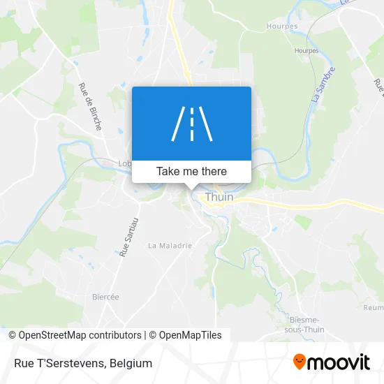 T'Serstevens Street map