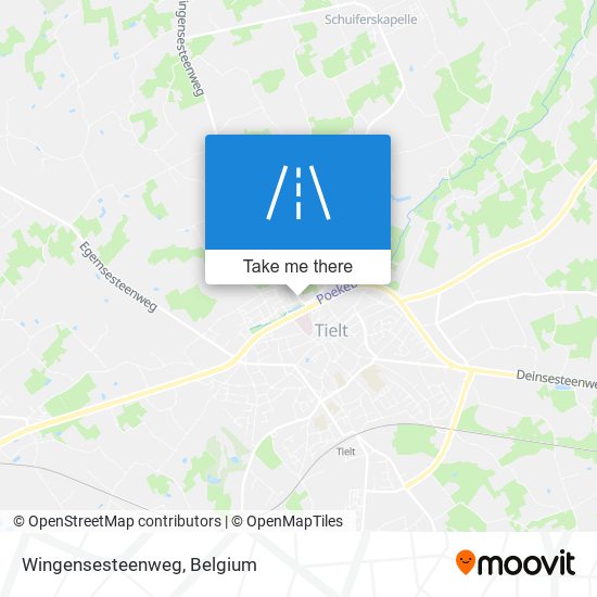 Wingensesteenweg map