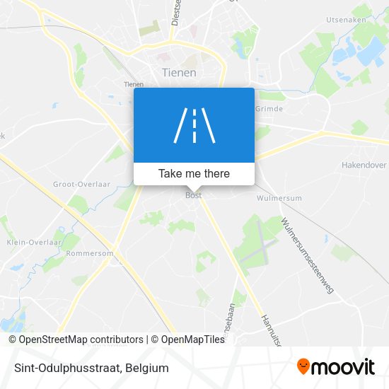 Sint-Odulphusstraat plan