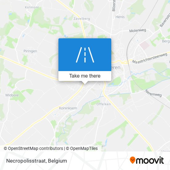 Necropolisstraat map