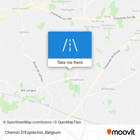 Chemin D'Esplechin plan