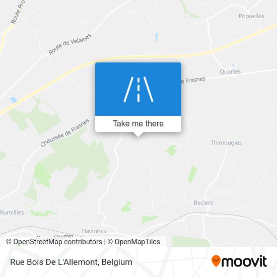 Rue Bois De L'Allemont plan