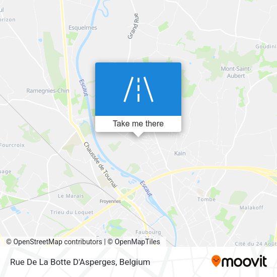 Rue De La Botte D'Asperges plan