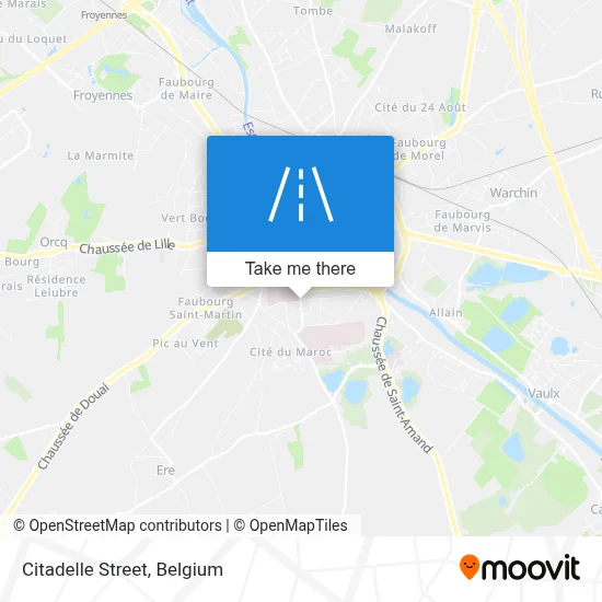 Citadelle Street map