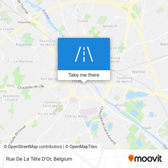 Rue De La Tête D'Or map