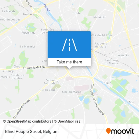 Blind People Street map