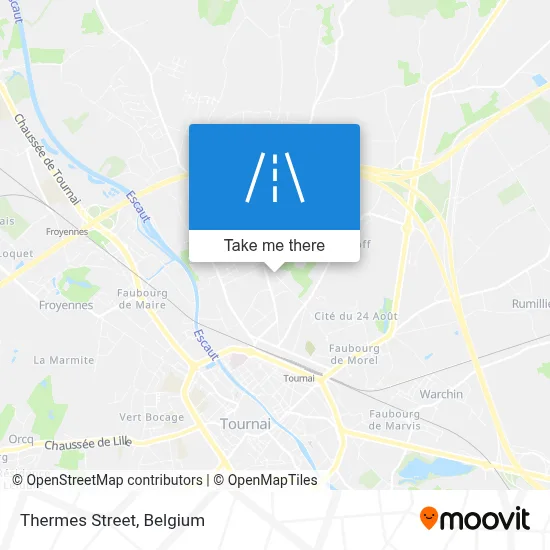 Thermes Street map