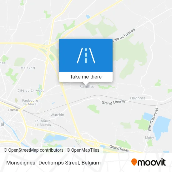 Monseigneur Dechamps Street map