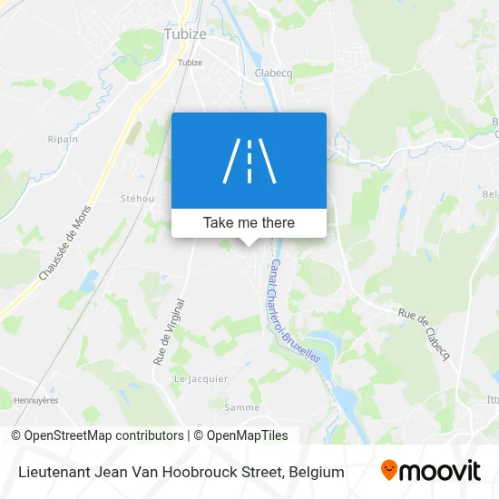 Lieutenant Jean Van Hoobrouck Street map