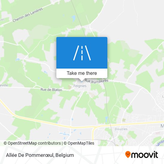 Allée De Pommerœul map