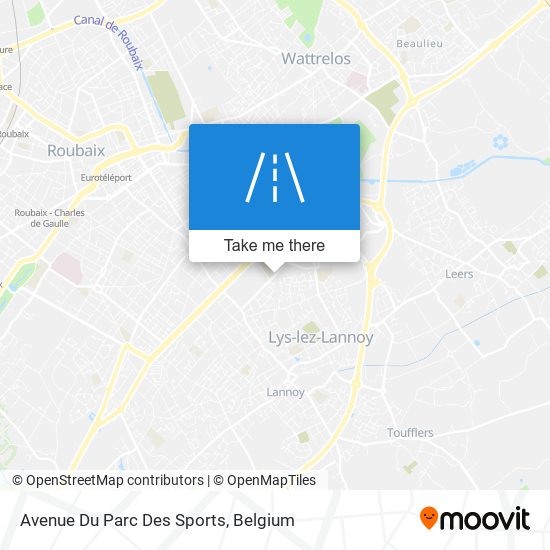 Avenue Du Parc Des Sports map