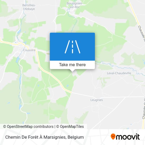 Chemin De Forêt À Marsignies plan