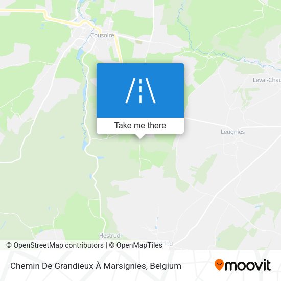 Chemin De Grandieux À Marsignies map