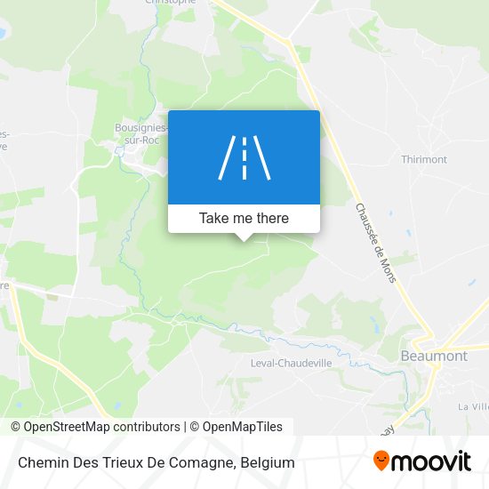 Chemin Des Trieux De Comagne map