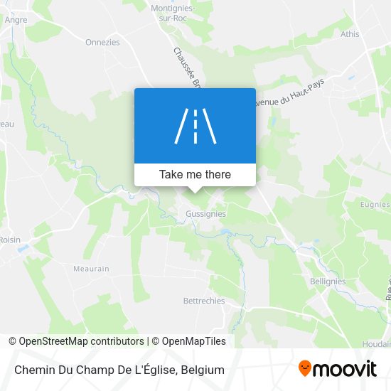 Chemin Du Champ De L'Église map