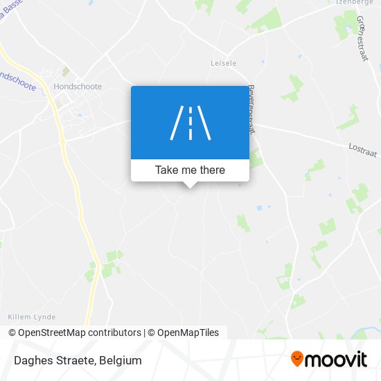 Daghes Straete map