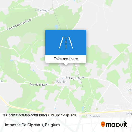 Impasse De Cipréaux plan