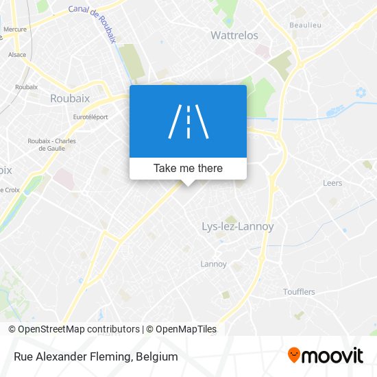 Rue Alexander Fleming map