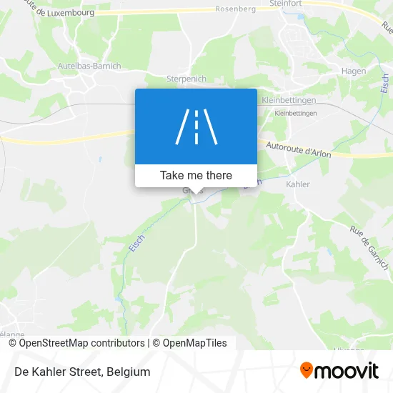 De Kahler Street map