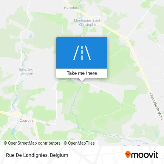 Street of Landignies map