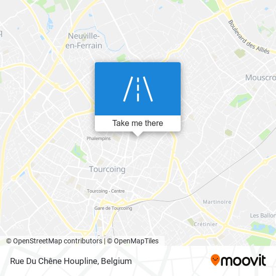 Rue Du Chêne Houpline map
