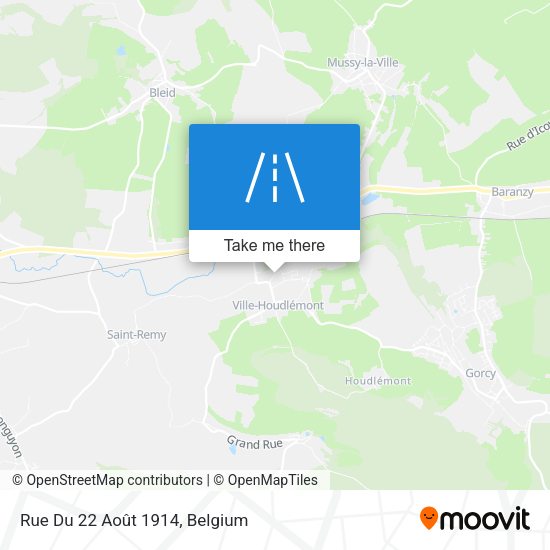 Rue Du 22 Août 1914 plan