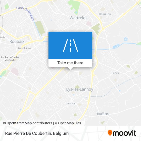 Rue Pierre De Coubertin plan