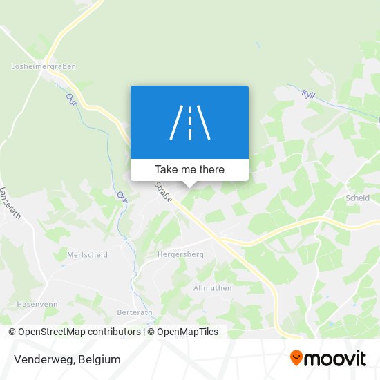 Venderweg map