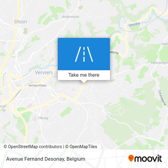 Avenue Fernand Desonay map
