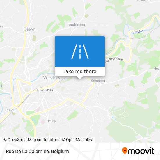 Rue De La Calamine map