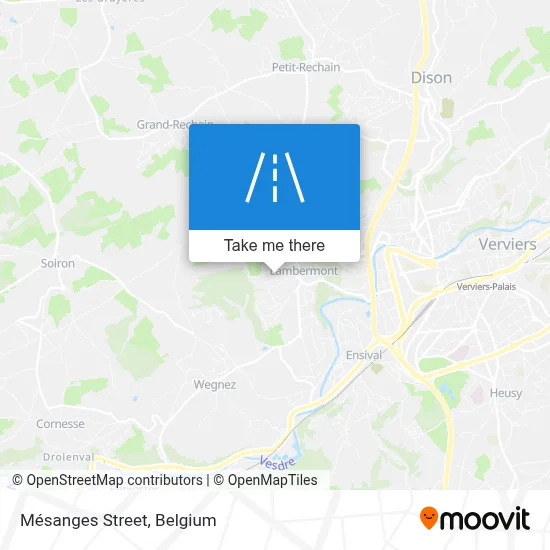 Mésanges Street map