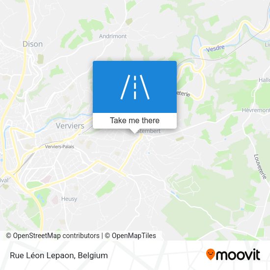 Rue Léon Lepaon plan