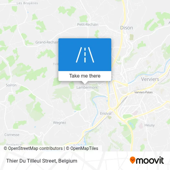 Thier Du Tilleul Street map