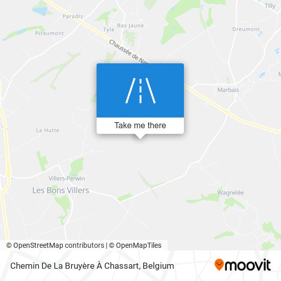 Chemin De La Bruyère À Chassart map