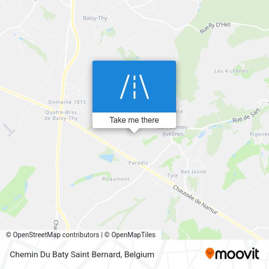 Chemin Du Baty Saint Bernard map