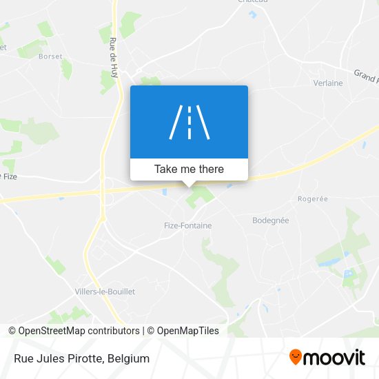Rue Jules Pirotte plan