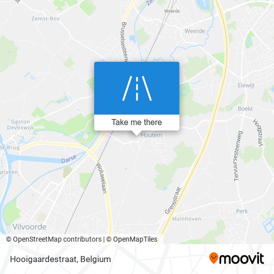 Hooigaardestraat map