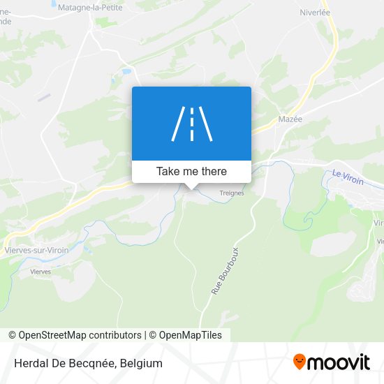 Herdal De Becqnée map