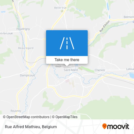 Rue Alfred Mathieu plan