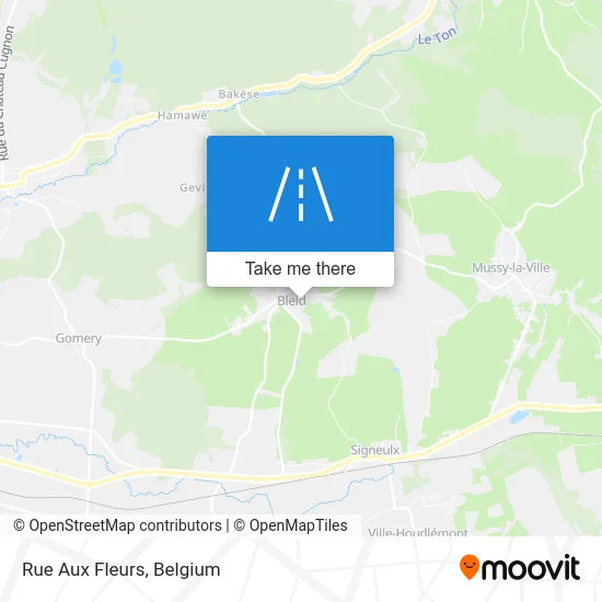 Aux Fleurs Street map