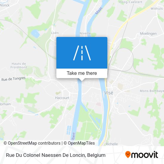 Rue Du Colonel Naessen De Loncin plan