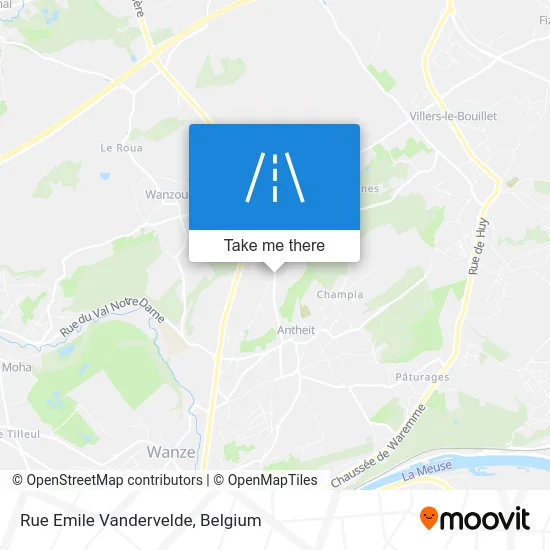 Emile Vandervelde Street map